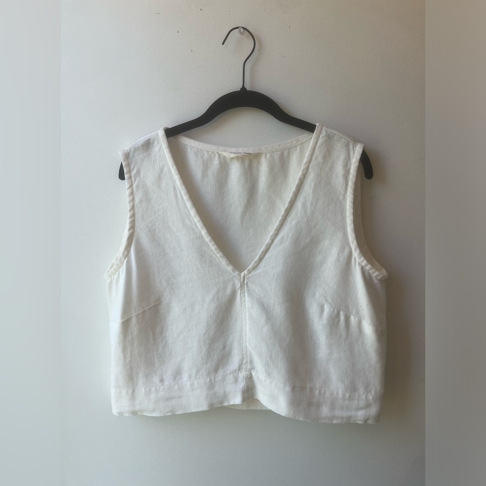 Elizabeth Suzann Polly Crop in Midweight Linen Medium